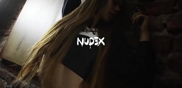  Bulgarian teen with amazing ass stripping down for Nudex